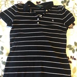 Black and white striped polo shirt!